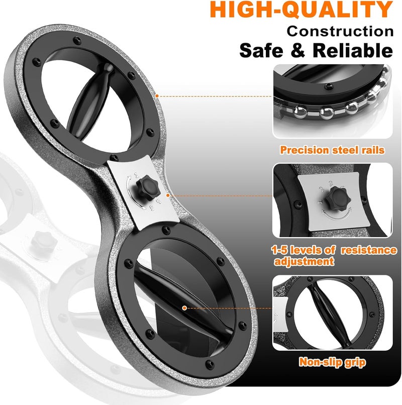 OSCILLATING SLIM Pro-Grade Rotator Machine - Adjustable Arm Trainer for Men & Women, 12lbs Silent Forearm Strengthener with Adjustable Resistance Resistance, Home/Gym Arm Workout Equipment for Boxing & Rehabilitation - Image 5